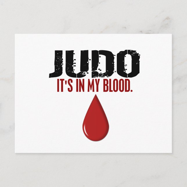 In My Blood JUDO Postcard (Front)