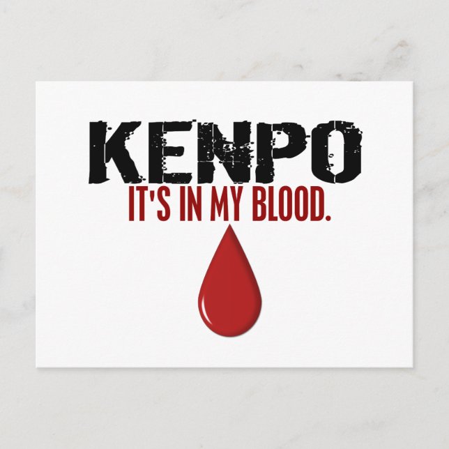 In My Blood KENPO Postcard (Front)