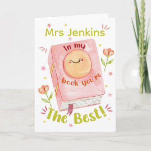 In My Book You’re the Best – Cute Thank You Card