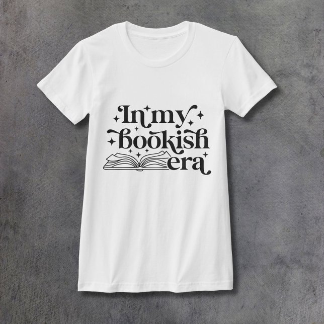 In My Bookish Era Black Ink Women's Fitted T-Shirt (Creator Uploaded)