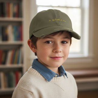 In My Bookish Era in Light Olive Embroidered Hat
