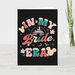 In My Bride Era Vintage Groovy Christmas Women Cos Card