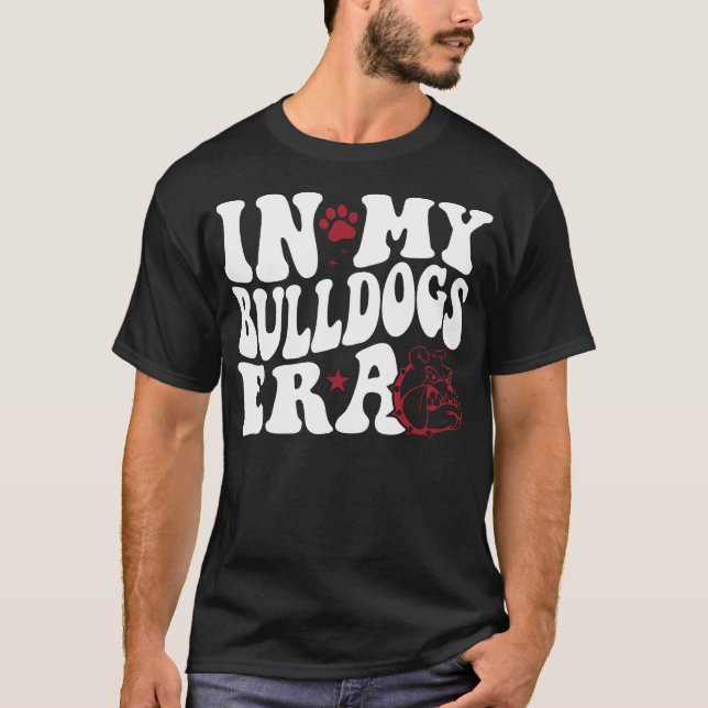 In My Bulldogs Era For Red Bulldog Mascot Sports F T-Shirt (Front)