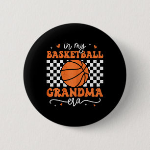 In My Bysketbyll Grandma Era Groovy Retro Bysketby 6 Cm Round Badge