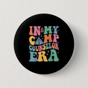 In My Camp Counsellor Era Groovy Summer Camp Couns 6 Cm Round Badge