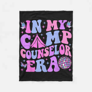 In My Camp Counsellor Era Groovy Summer Camp Couns Fleece Blanket