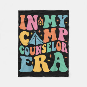 In My Camp Counsellor Era Groovy Summer Camp Couns Fleece Blanket