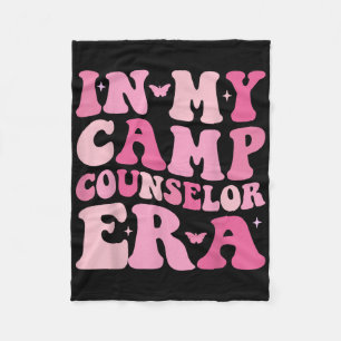 In My Camp Counsellor Era Retro Summer Vacation Ca Fleece Blanket