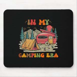 In My Camping Era Retro Groovy Funny Camping (on B Mouse Pad