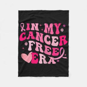 In My Cancer Free Era Breast Cancer Awareness Surv Fleece Blanket