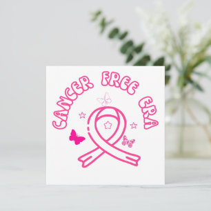 In My Cancer Free Era Breast Cancer funny Invitation