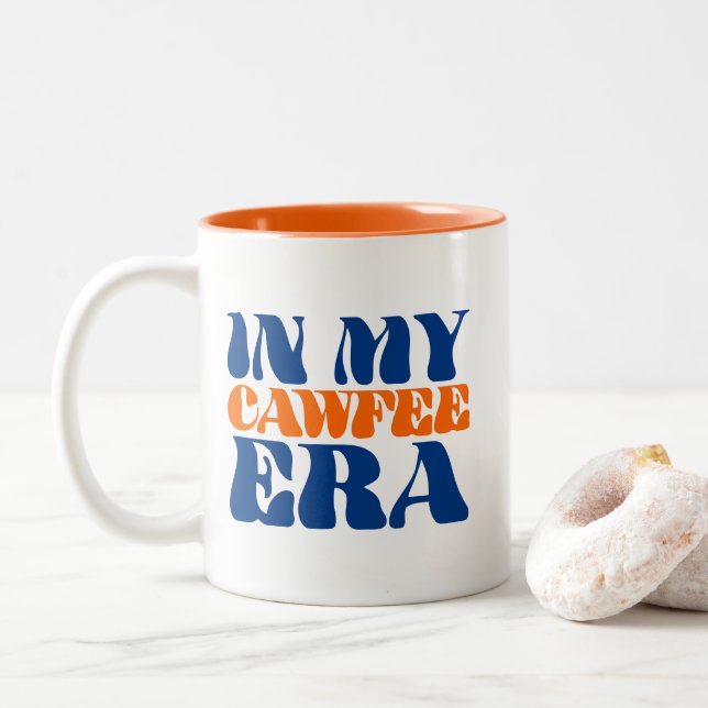 In My Cawfee Era Two-Tone Coffee Mug (With Donut)