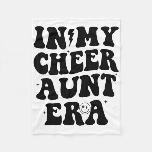 In My Cheer Aunt Era Cheerleading Girls Teens Groo Fleece Blanket