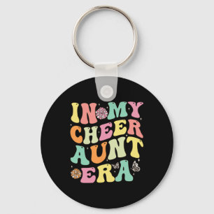 In My Cheer Aunt Era Cheerleading Women Girls Teen Key Ring
