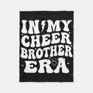 In My Cheer Brother Era Cheerleading Sports Cheerl Fleece Blanket