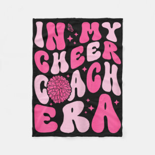 In My Cheer Coach Era Cheerleading Cheerleader Coa Fleece Blanket