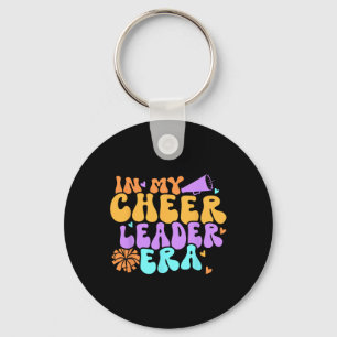 In My Cheer Girl Era Groovy Cheerleader Cheerleadi Key Ring