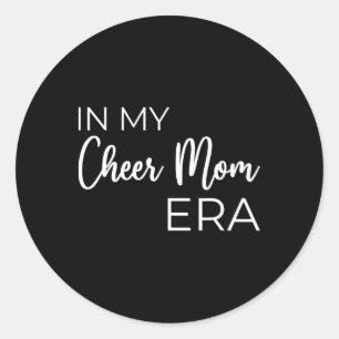In My Cheer Mum Era Cheerleading Mama Classic Round Sticker