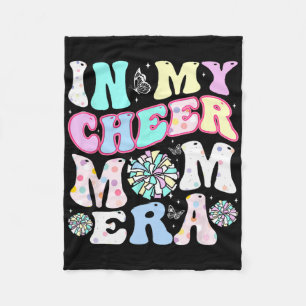 In My Cheer Mum Era Funny Cheerleading Mother's Da Fleece Blanket