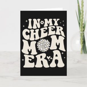 In My Cheer Mum Era Groovy Cheerleading Football M Card