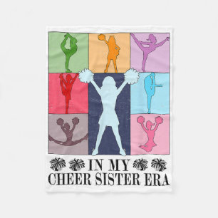 In My Cheer Sister Era Cheer Life Cheerleading Che Fleece Blanket