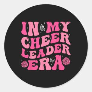 In My Cheerleader Era Cheer Coach Cheerleading Wom Classic Round Sticker