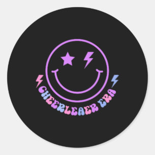 In My Cheerleader Era Girls Cheer Coach Cheerleadi Classic Round Sticker