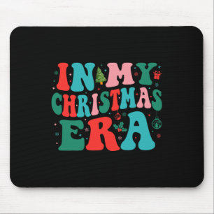 In My Christmas Era Cute Groovy Christmas Holiday Mouse Pad