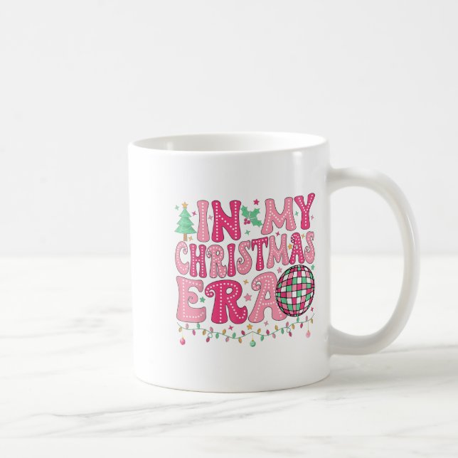 In My Christmas Era Cute Xmas Pyjamas Merry Christ Coffee Mug (Right)