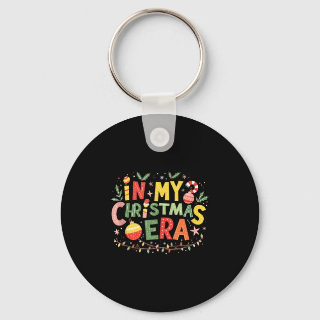 In My Christmas Era Family Matching Merry Christma Key Ring (Front)
