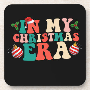 In My Christmas Era Groovy Holiday Season Coaster