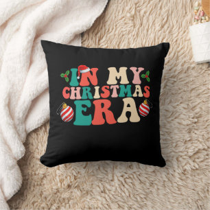 In My Christmas Era Groovy Holiday Season Cushion