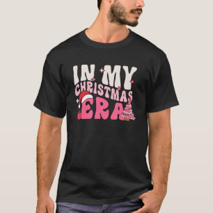 In My Christmas Era Xmas Groovy Retro Santa Squad T-Shirt