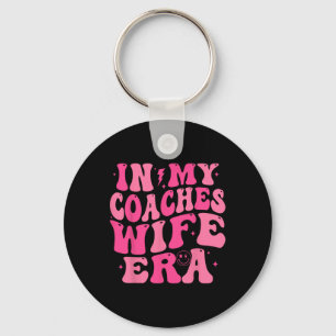 In My Coaches Wife Era Footll Sketll Wife Husnd Te Key Ring