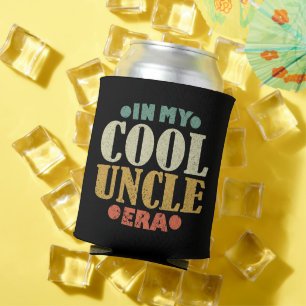 In My Cool Uncle Era Retro Vintage Father's Day Can Cooler