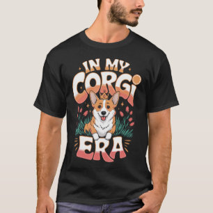 In My Corgi Era Pastel Dog Grid T-Shirt