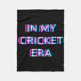 In My Cricket Era 80s Retro Style Fleece Blanket