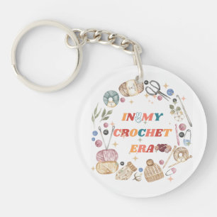 In My Crochet Era ,Crafter Mum Gift, Crochet Key Ring