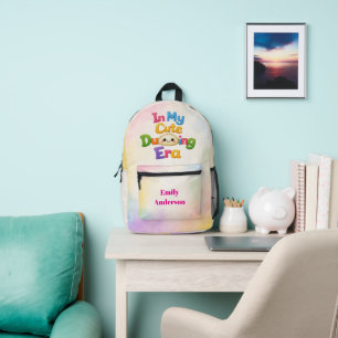 In My Cute Dumpling Era Printed Backpack