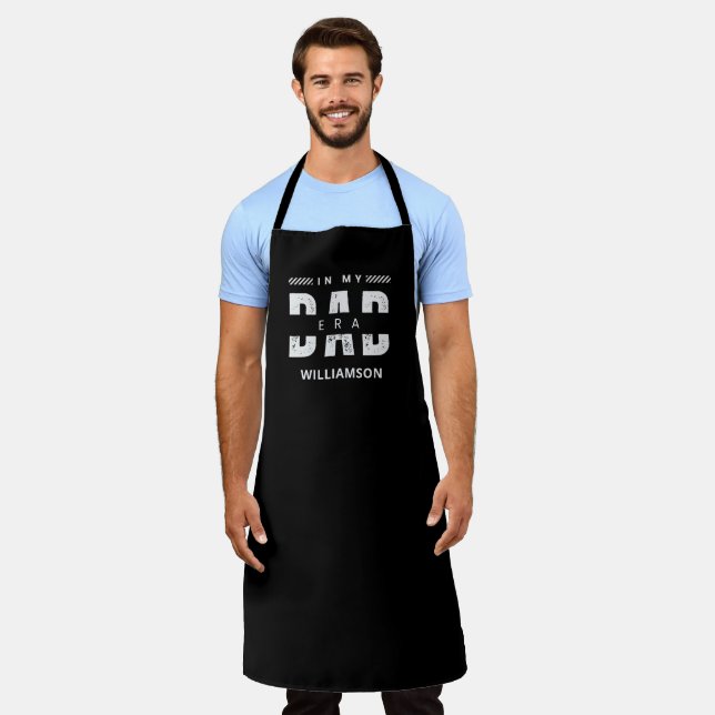 In my Dad era Funny Fathers day gift for new dad  Apron (Worn)