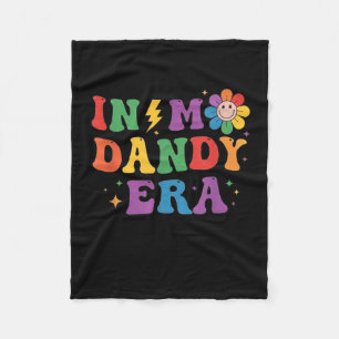 In My Dandy Era Funny Dandys World Color  Fleece Blanket