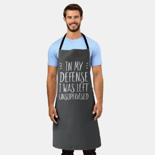 In my defence, I was left unsupervised Apron