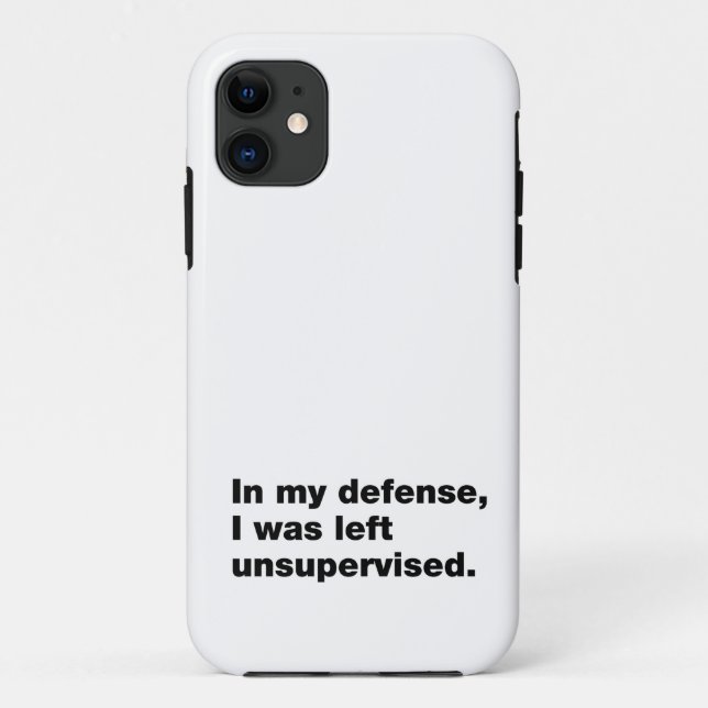 In my defence, I was left unsupervised Case-Mate iPhone Case (Back)