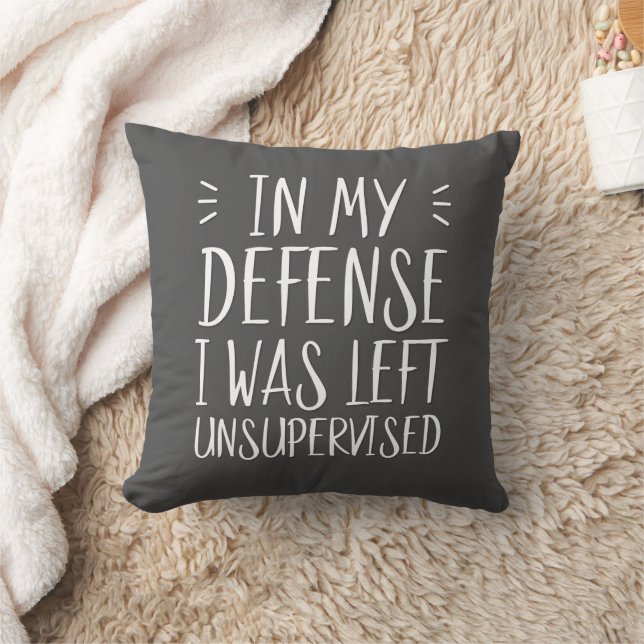In my defence, I was left unsupervised Cushion (Blanket)