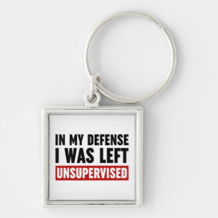In My Defence I Was Left Unsupervised Key Ring