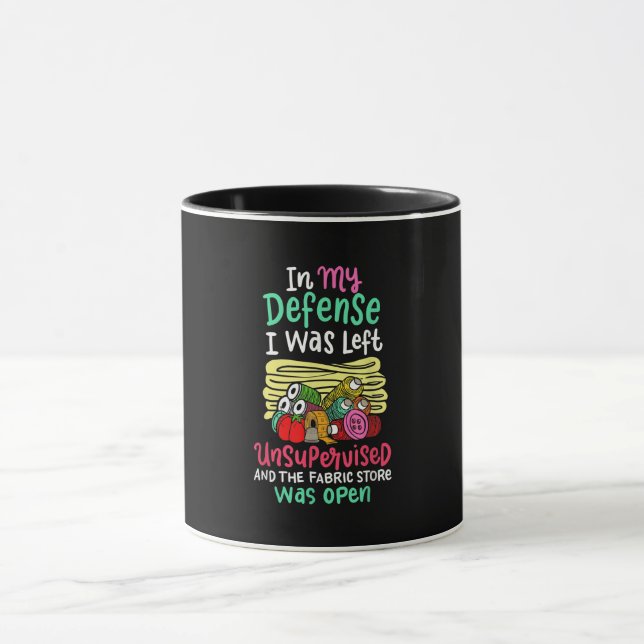 In My Defence I Was Left Unsupervised Mug (Center)