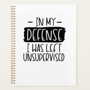 In my defence, I was left unsupervised Notebook Planner