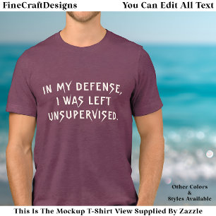 In My Defense Funny Reason Trendy Quote Tri-Blend Shirt