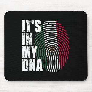 In My Dna Mexico Mexican Flag Mouse Pad