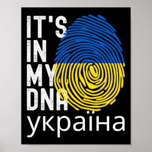 In My Dna Ukrainian Ukraine Independence Day Poster